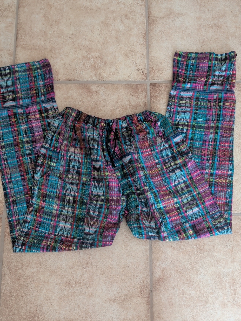 Made In Guatemala! Drawstring -handmade- Pants